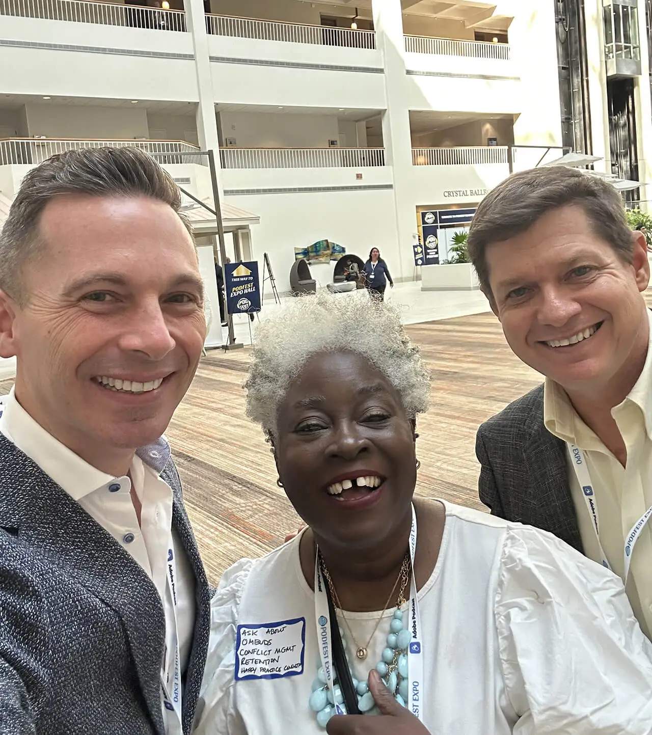 Dina Eisenberg with friends Brad Hughes